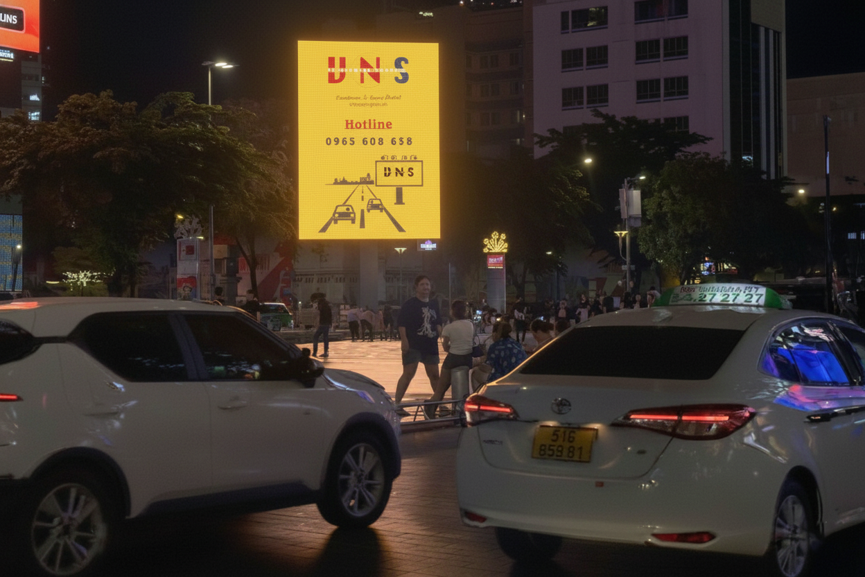 LED góc đường Nguyễn Huệ - Tôn Thất Thiệp